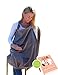 Salinka - Breastfeeding Cover - Baby Nursing Scarf Provides Privacy while Breastfeeding in Public - Nursing Apron Can be Used as Blanket - with Adjustable Strap for Perfect Fit and Comfort - Useful Pocket; Ebook as Bonus