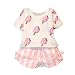 Internet 1Set Baby Girls Clothes Ice Pop Short Sleeve T-shirt + Short Pants Outfits (120, White)