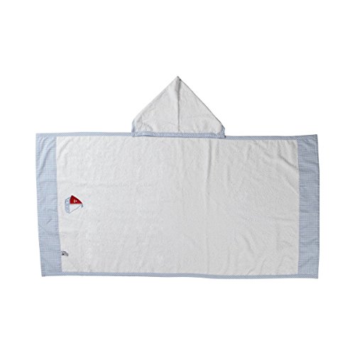 Preisvergleich Produktbild Hansekind TBA12017 Duschtuch Segelboot, 140 x 70 cm