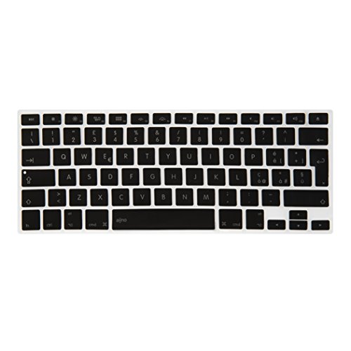 Aiino Tastaturabdeckung Schutzfolie Tastenschutz für Apple Laptop PC - Schwarz