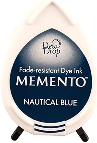 Memento Dew Drop Ink Pads Tsukineko Dew Drop Pad, Nautical Blue by Memento Dew Drop Ink Pads