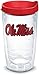 Produktbild Tervis 1056682 Mississippi University Emblem Individual Tumbler with Red lid, 16 oz, Clear by Tervis