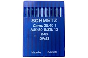 TOMASELLI MERCERIA 10 Aghi Schmetz Macchina Taglia Cuci Industriale NM:80 SIZE:12 B63 DVx63