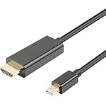 Benfei Mini Displayport(Thunderbolt) to HDMI 6 Feet Cable with Audio, Mini DP(Display Port) to HDMI Converter(Adapter) Gold-Plated Cord for MacBook, iMac(LG51) Macbook Pro Surface Pro Dock