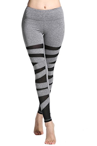 Lotus Instyle Damen Sports Leggings Yoga Laufen Hose mit Netze - 3