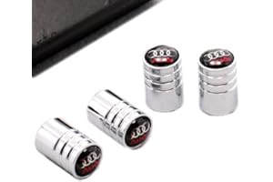 Audi Reifenventil-Schutzkappen mit Audi-Logo in Geschenkbox (schwarz)