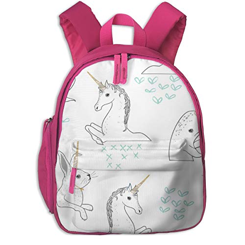 Preisvergleich Produktbild Kinderrucksack mädchen,The Imposter (weiß) _3089 - Nouveau_Bohemian, Für Kinderschulen Oxfordstoff (pink)