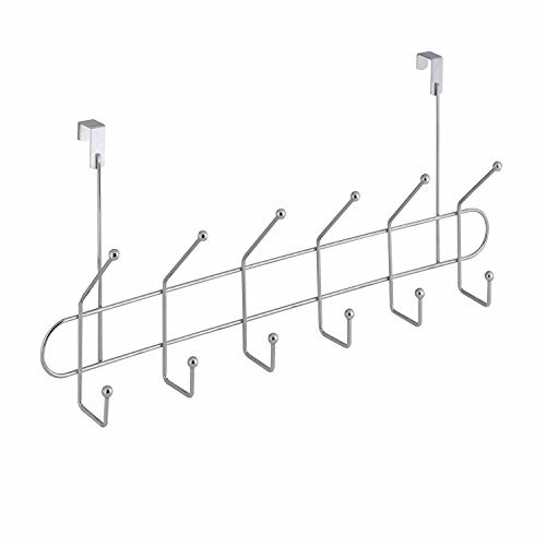 Bad Türhängeleiste Garderobe Chrom,12 Haken