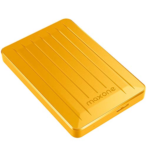 Maxone - Disco Duro Externo portátil (2,5", USB 3.0) Amarillo 80GB