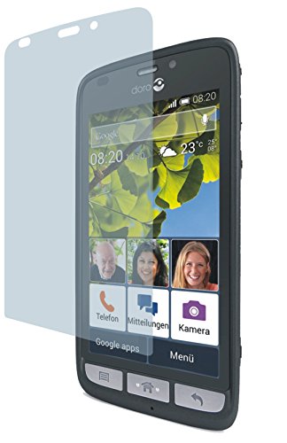 Preisvergleich Produktbild Doro Liberto 820 (2 Stück) PREMIUM Displayschutzfolie Bildschirmschutzfolie ANTIREFLEX - KRATZFEST UND PASSGENAU