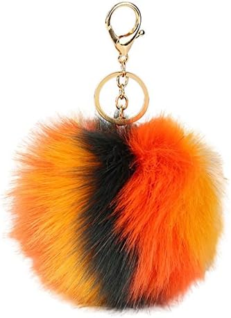 Cute Pom Pom Fluffy Keychain Keyring Purse Bag Pendant Decor Accessory (Color 04)