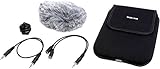 tascam dr-05 v2 vs zoom h1n Kabel mit integrierter Pegeldämpfung für optimale Audioverbindung mit der Kamera / Fell-Windschutz zur Verringerung von Windgeräuschen