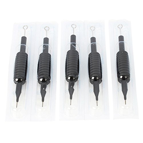 Zptop 5pcs Disposable Conjoined Tattoo Needle Tube Grip Tip 9RS