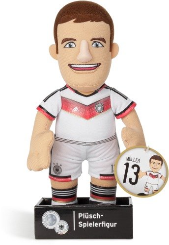 Preisvergleich Produktbild adidas DFB Fanpuppe Plüsch Müller, Schwarz / Weiß, 400100000112