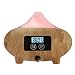 Produktbild EIVOTOR Aroma Diffuser LED 130ML Luftbefeuchter Ultraschall Aroma Diffusor Raumbefeuchter Aromatherapie Holzmaserung Duftzerstäuber Oil Düfte Humidifier Tragbarer mit LED Lampe farbenwechselnde elektrisch Duftlampe Automatische Abschaltung für Baby Kinder Auto Schlafzimmer Wohnzimmer Kinderzimmer Haus Büro Yoga Spa Hotel Helle Holzmaserung