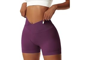 Coswind Pantalones Cortos Mujer Gym Deporte Running Leggins Mallas Push Up Ropa Yoga Fitness Cintura Alta Ejercicio Motociclista Scrunch Butt