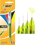 bic 4 colours ballpoint pen and hb pencil Si te gusta el BIC 4 Colores clásico, te encantará el BIC 4 Colores Fluo con cartucho amarillo fluorescente de este blíster individual