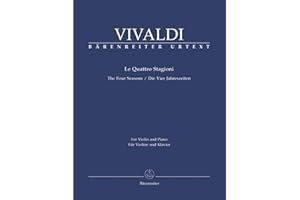 Antonio Vivaldi: The Four Seasons, Op.8, Nos. 1-4 (Violin and Piano), Barenreiter Urtext BA 6994-90