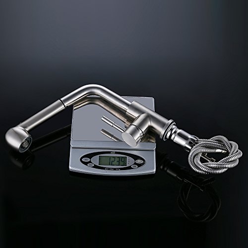 Homelody Wasserhahn mit herausziehbarem /Ausziehbar Brause Küchenarmatur Spültischarmatur Wasserkran Mischbatterie Einhandhebelmischer Armatur für Küche - 9