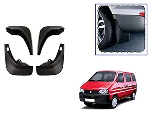 Caro Manic Car O.E Type Mud Flap/Guard (Set of 4 pcs) Compatible with Eeco