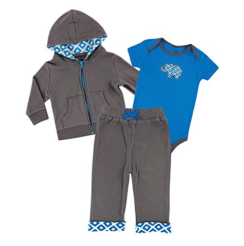 Yoga Sprout Baby Hoodie, Bodysuit and Bottoms Set