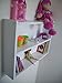 Large 74cm x 50cm Kids White Pine Bedroom Shelves, Shelf, Bookcase, Toy Storage, DVD rack.
