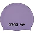 Arena Classic Unisex Silicone Swim Cap for Adults, Training and Racing, 100% Silicone, Wrinkle-Free, Parma/Black
