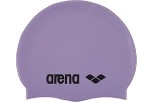 Arena Gorro de natación clásico unisex de silicona suave para entrenamiento intensivo, cómodo, antideslizante, gorro de natación para pelo largo