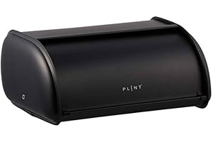 PLINT 7323.10.00.00 Bread Box, Stainless Steel, Black