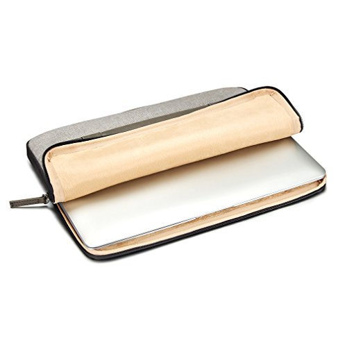 DOMISO 14 Zoll Aktentasche Stil Laptophülle Tragetasche Tragetasche Abdeckung Mit Griff Laptop Sleeve Notebook Cover , Grau - 6