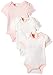 Pumpkin Patch Baby-Girls 3PK Kitten Bodysuit, Cloud Pink, 0-3 Months