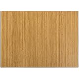 Alfombra Bambú Natural Beige Antideslizante de Hogar y Mas