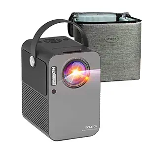 WZATCO M6 Pro Android 9.0 Smart WiFi Bluetooth Projector Supports 4K, 45 degree 4D Keystone Correction, HiFi Dolby Stereo, Home Theater Projector Works with Netflix, Prime Video (M6 Pro (Android 9.0) Grey)