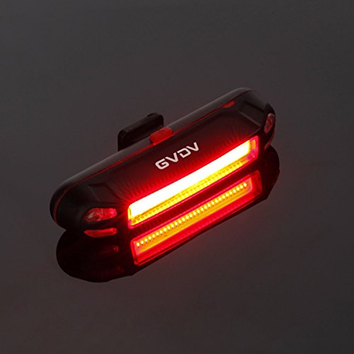 GVDV Fahrrad Rücklicht Intelligent LED wasserdichte Rücklicht, USB aufladbare Sport Fahrradbeleuchtung hinten Fahrrad-Licht, 6-Modus-Optionen - 3