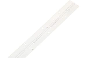 KOTARBAU® Bisagra de piano para fijar tapas y puertas, 31mm x 30 cm, Resistente bisagra con agujeros de montaje, Blanco, Divisible, Cortable, Bisagra Continua para muebles