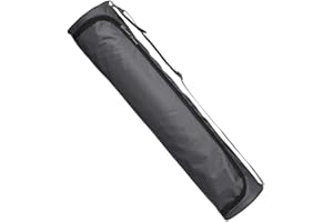 EXTRWORY Waterproof Full Zip Yoga Mat Bag, and Stylish, Gym and Sports Essential (Black)