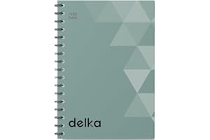 delka A5 Wirebound Notebooks, Ruled Pages, Durable Spiral Binding, Premium Quality Paper for School, Office, and Note-Taking Versatile (Pastel Green, Pack of 1)
