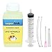 Produktbild 100ml superInk Universal Reinigungsflüssigkeit für alle Tintenstrahldruckköpfe (Canon Epson Brother HP Ricoh Lexmark Dell) 1 Paar Handschuhe 10ml Spritze mit Nadel und Kappe 2 Silikonschläuche