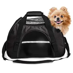 Furhaven Pet Large Pet Tote with Weather Guard, Black