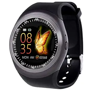 Infinizy (Special 6 Years Warranty) T1 Round HD Touchscreen Smartwatch Compatible Android/Bluetooth Call Text Notification Sync Music Player Camera Smart Watches for Women/Men/Girls/Boys