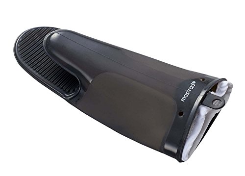 MASTRAD - Gant Silicone et Coton - Orka TEX - Rainures Anti-Dérapantes - Très Résistant - 30 cm - Noir