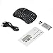 Produktbild HermosaUKnight 2,4 GHz Wireless Bluetooth Mini Keyboard Englisch Fernbedienung Touchpad-Schwarz