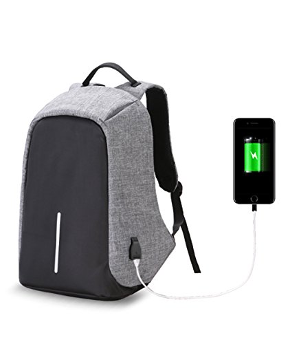 Herren Damen Laptop Rucksack mit USB-Port Wasserdicht Business Rucksack leichte Schulter Notebook Rucksack