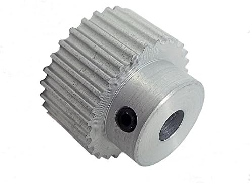 BandB Manufacturing 28-3M09-6A3 Timing Pulley, 28 Teeth, HTD 3 mm Pitch, 1 Flange and Hub Serves as Second Flange, 0.506" Bore