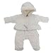 Baby Unisex Star Pattern Detachable Hooded Winter Snowsuit (0-3 Months) (White)