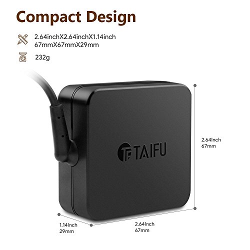 TAIFU 65W Universal LED Netzteil AC 240V 50/60Hz 15V 16V 18,5V 19V 19,5V 20V für viele Notebook ZB. Acer,Dell,Fujitsu Siemens,LG,IBM,LENOVO,Toshiba,Medion,HP,Compaq,Delta,ASUS,inclusive St ADP-65JH AB CB ADP-65JH BB SADP-65KB FSP065-ASC, eMachines E630 E720 E725 G625;Aspire One ZG5 PA-1650-02; CPA09-004A AD-6019 AD-9019 AD-9019S; Sony Vaio VGP-AC19V39; IdeaPad U300 U300e U460 U460s ADP-65KH B ADP-65XB A B CPA-A065 Essential B470 B570 G470 G570 G575 G770;510 530 550 PC530 6720s 615+13 Steckers - 2