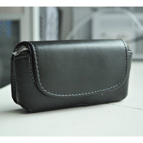 SODIAL TM  Cartera Funda de Cuero con Clip de Cinturon para Apple iPhone 5