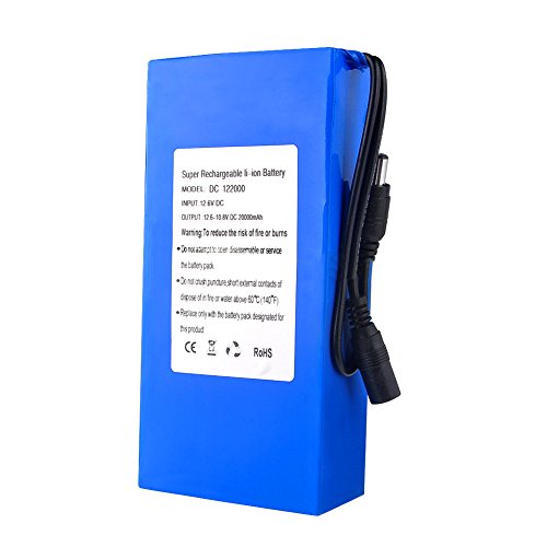 Midore 20000mAh Wiederaufladbare Lithium Ionen Batterie Akku Ladegerät DC12.6V &Stecker - 4