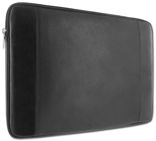 Artwizz Leather Pouch Echt-Ledertasche (mit Reißverschluss) für 33,8 cm (13,3 Zoll) MacBook, MacBook Pro & MacBook Air schwarz - 2