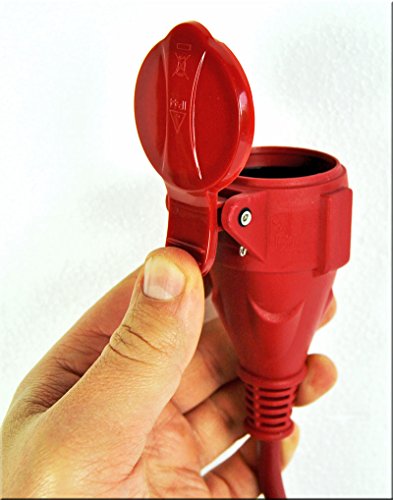 Gummi Verlängerungskabel 25m Strom 3x 1,5 mm² IP44 Stromkabel für Garten - 3